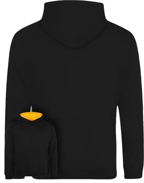 Kids Varsity Style Leavers Hoodie with students names printed to rear in 3 columns, "Design 1"