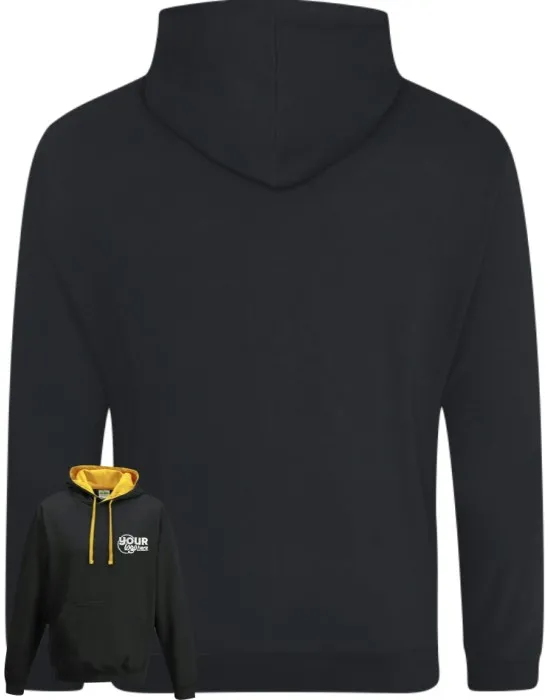 Varsity Leavers Hoodie with students names printed to rear in the number of the year & your logo embroidered to the front, "Design 3"