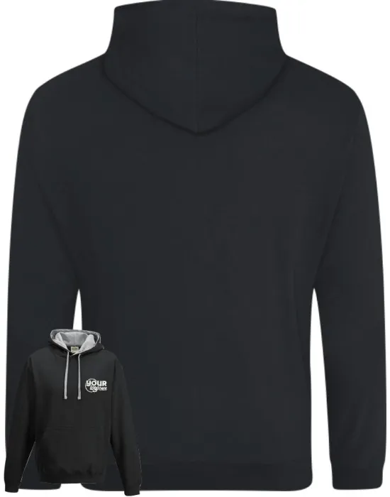 Varsity Leavers Hoodie with students names printed to rear in the number of the year & your logo embroidered to the front, "Design 3"