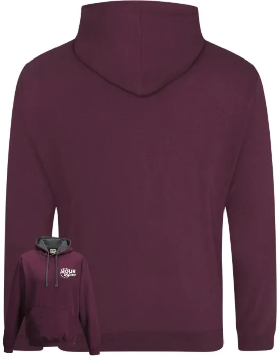 Varsity Leavers Hoodie with students names printed to rear in the number of the year & your logo embroidered to the front, "Design 3"