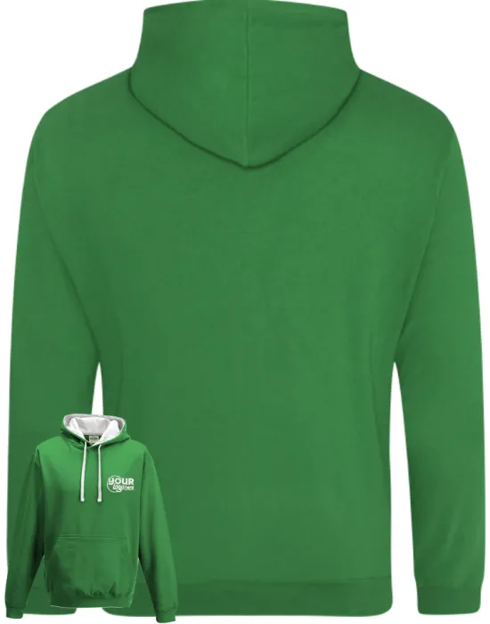 Varsity Leavers Hoodie with students names printed to rear in 3 columns & your logo embroidered to the front, "Design 1"