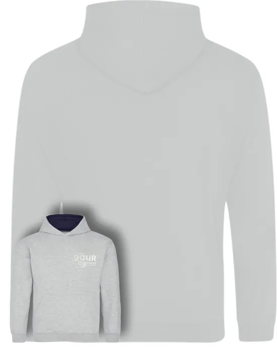 Kids Varsity Leavers Hoodie with students names printed to rear in the number of the year & your logo embroidered to the front, "Design 3"