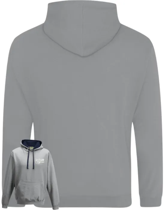 Varsity Leavers Hoodie with students names printed to rear in 3 columns & your logo embroidered to the front, "Design 1"