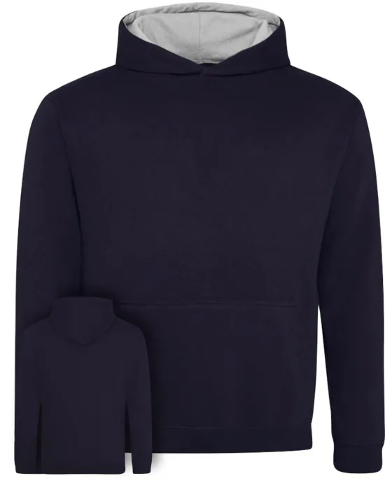 Kids Varsity Style Leavers Hoodie with students names printed to rear in 3 columns, "Design 1"