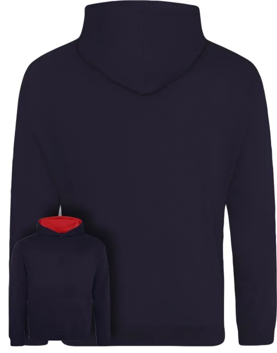 Kids Varsity Style Leavers Hoodie with students names printed to rear in 3 columns, "Design 1"