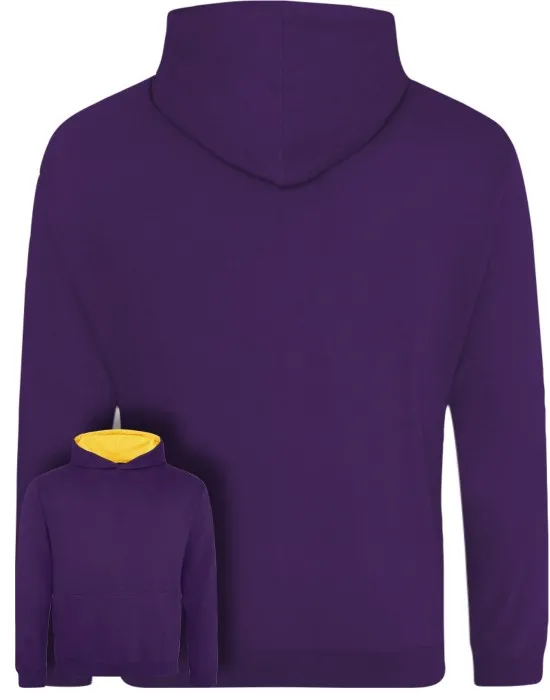 Kids Varsity Style Leavers Hoodie with students names printed inside year number, "Design 2"