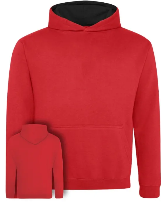 Kids Varsity Style Leavers Hoodie with students names printed to rear in 3 columns, "Design 1"