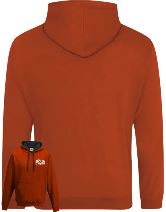 Varsity Leavers Hoodie with students names printed to rear in 3 columns & your logo embroidered to the front, "Design 1"