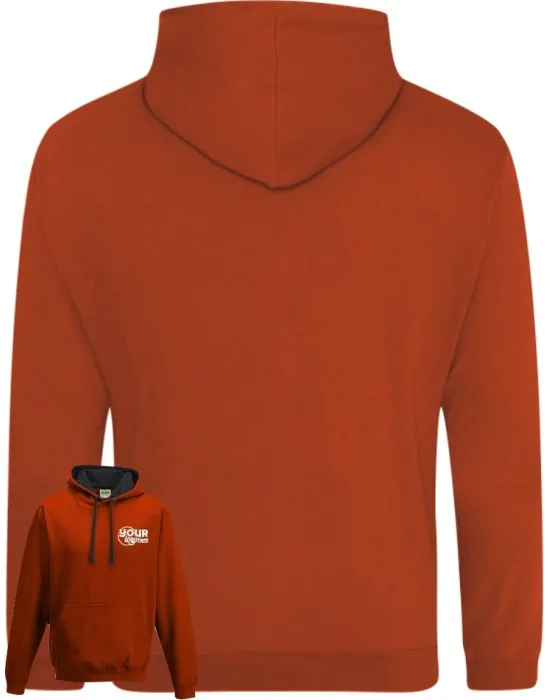 Varsity Leavers Hoodie with students names printed to rear in the number of the year & your logo embroidered to the front, "Design 2"