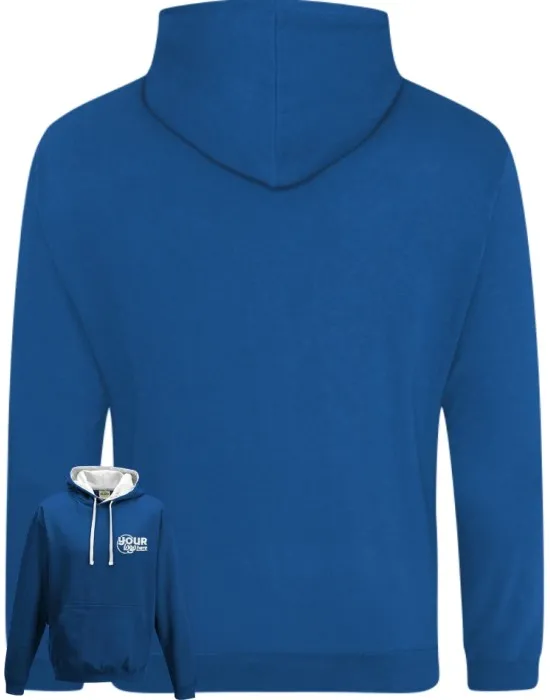 Varsity Leavers Hoodie with students names printed to rear in the number of the year & your logo embroidered to the front, "Design 2"