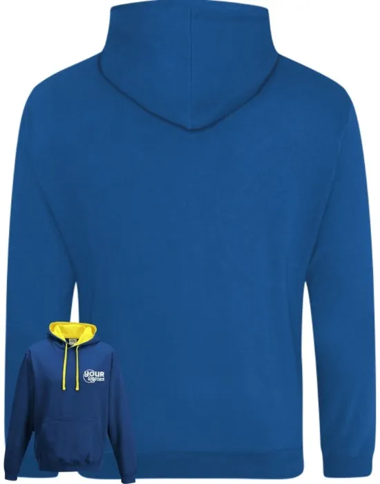 Varsity Leavers Hoodie with students names printed to rear in the number of the year & your logo embroidered to the front, "Design 3"