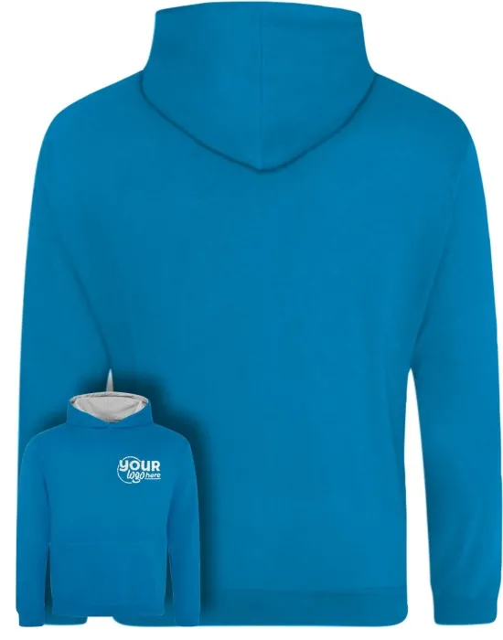 Kids Varsity Leavers Hoodie with students names printed to rear in the number of the year & your logo embroidered to the front, "Design 3"