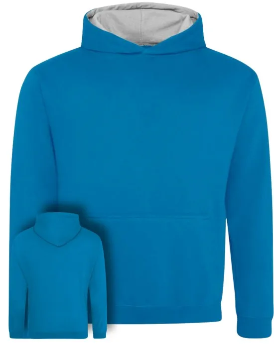 Kids Varsity Style Leavers Hoodie with students names printed to rear in 3 columns, "Design 1"