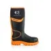 Buckbootz Black and Orange Hi Vis Wellington BBZ8000