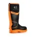 Buckbootz Black and Orange Hi Vis Wellington BBZ8000
