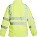 Hi Vis Zipped Fleece Jacket Blackrock 80103/80800 Yellow rear