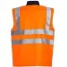 Orange Hi Vis Reversible Bodywarmer Blackrock 80006 Rear