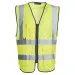 Premium Hi Vis Vest with Pockets Blackrock Yellow