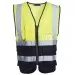 Premium Hi Vis Vest with Pockets Blackrock Yellow/black
