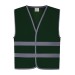 Kids Hivis Vests Bottle Green
