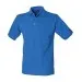 Classic cotton piqué polo with stand-up collar Royal