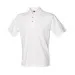 Classic cotton piqué polo with stand-up collar White