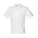 Classic cotton piqué polo with stand-up collar White