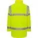 Yellow hi vis coat rear