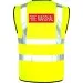 Yellow Fire Marshal Red and Silver Vest
