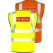 Fire Marshal Red & Silver Hi Vis Vest