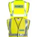 Hi Vis Vest With Green And Silver Paramedic Print with Large Rear Print