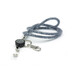 Retractable Lanyard with Sparkle glitter GREY