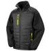 Padded Softshell Jacket Result R237X Black/Yellow