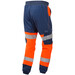 Orange & Navy Hi Vis Leo Ecoviz Hawkridge Jog Trouser JT01