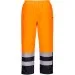 Portwest S598 Hi Vis Winter Trousers Orange/Navy