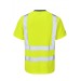 Leo Yellow hi vis T shirt T02 Rear