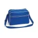 Retro shoulder bag BG014 Bright Royal/White