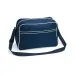 Retro shoulder bag BG014 French Navy/White