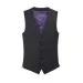 1074 Busso Mens Waistcoat Charcoal Front