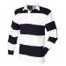 FR08M Striped L/S rugby shirt White/Navy
