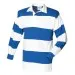 FR08M Striped L/S rugby shirt White/Royal