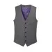 1074 Busso Mens Waistcoat Light Grey Front