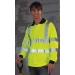 Hi vis long sleeved polo shirt