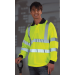 Hi vis long sleeved polo shirt