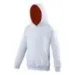Awdis JH03J Heather Grey/Fire Red