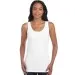 Gildan White Ladies tank top vest