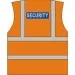 Orange Security hi vis vest