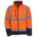 Orange Navy Hi Vis Softshell Jacket