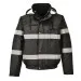 Black Hi Vis Bomber Jacket S434