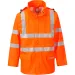 Orange flame retardent waterproof hi vis coat